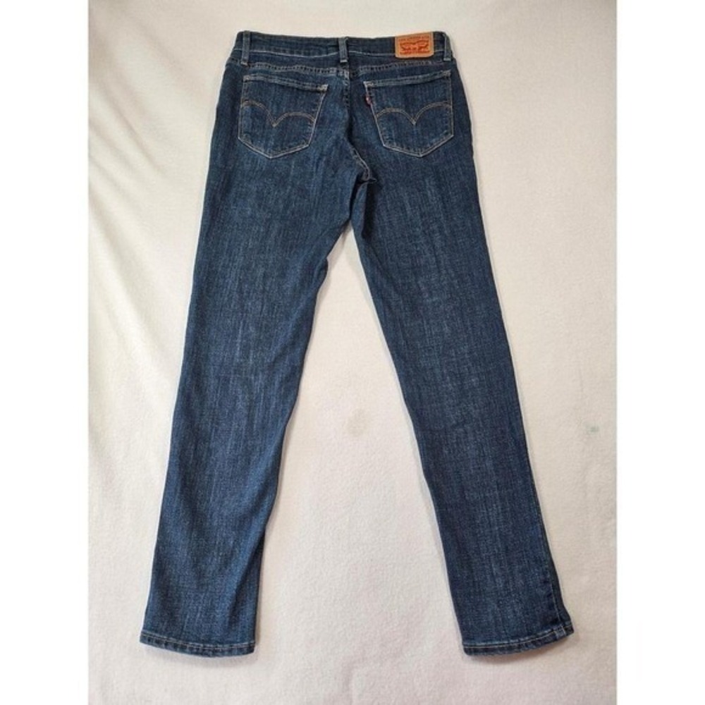 Levis 711 Skinny Ankle Jeans Womens 27 Dark Wash Blue Denim Mid Rise Stretch - Picture 8 of 9
